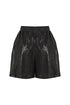 Medusa zipper detailed short